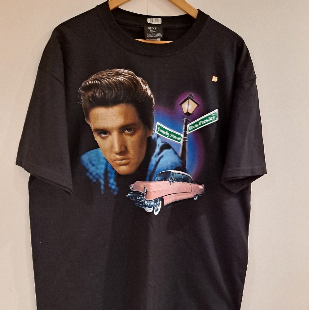 Elvis Presley Pact Black Short Sleeve Tee Shirt NWOT